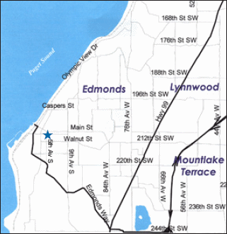 Edmonds Massage Therapy Map to location